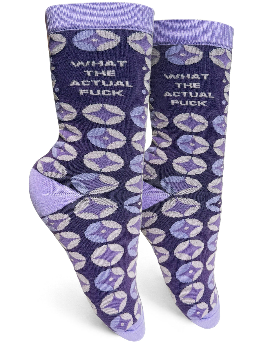 what-the-actual-fuck-womens-crew-socks-groovy-things-co