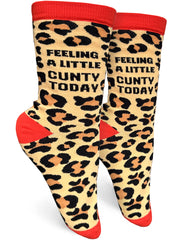 Feeling A Little Cunty Today Womens Crew Socks