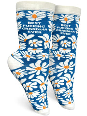 Best Fucking Grandma Ever Womens Crew Socks