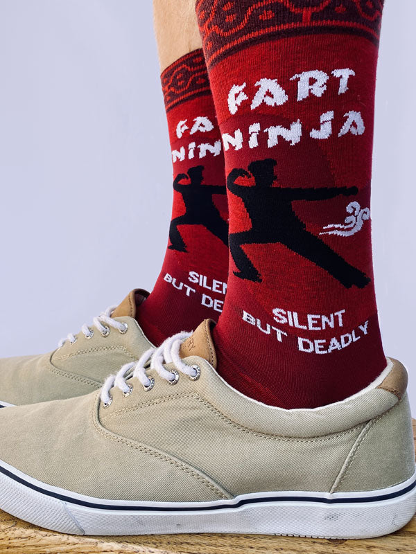 Fart Ninja Mens Crew Socks – Groovy Things co